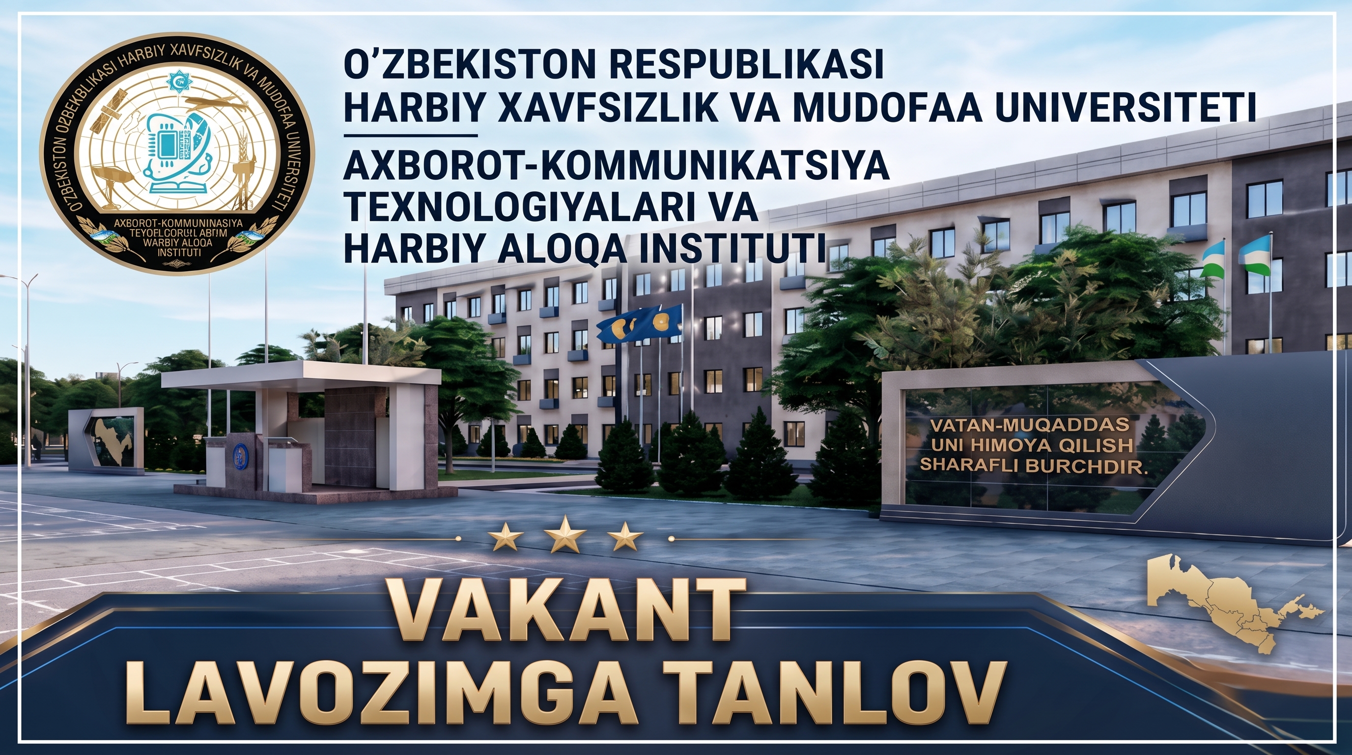 VAKANT LAVOZIMGA TANLOV E’LONI